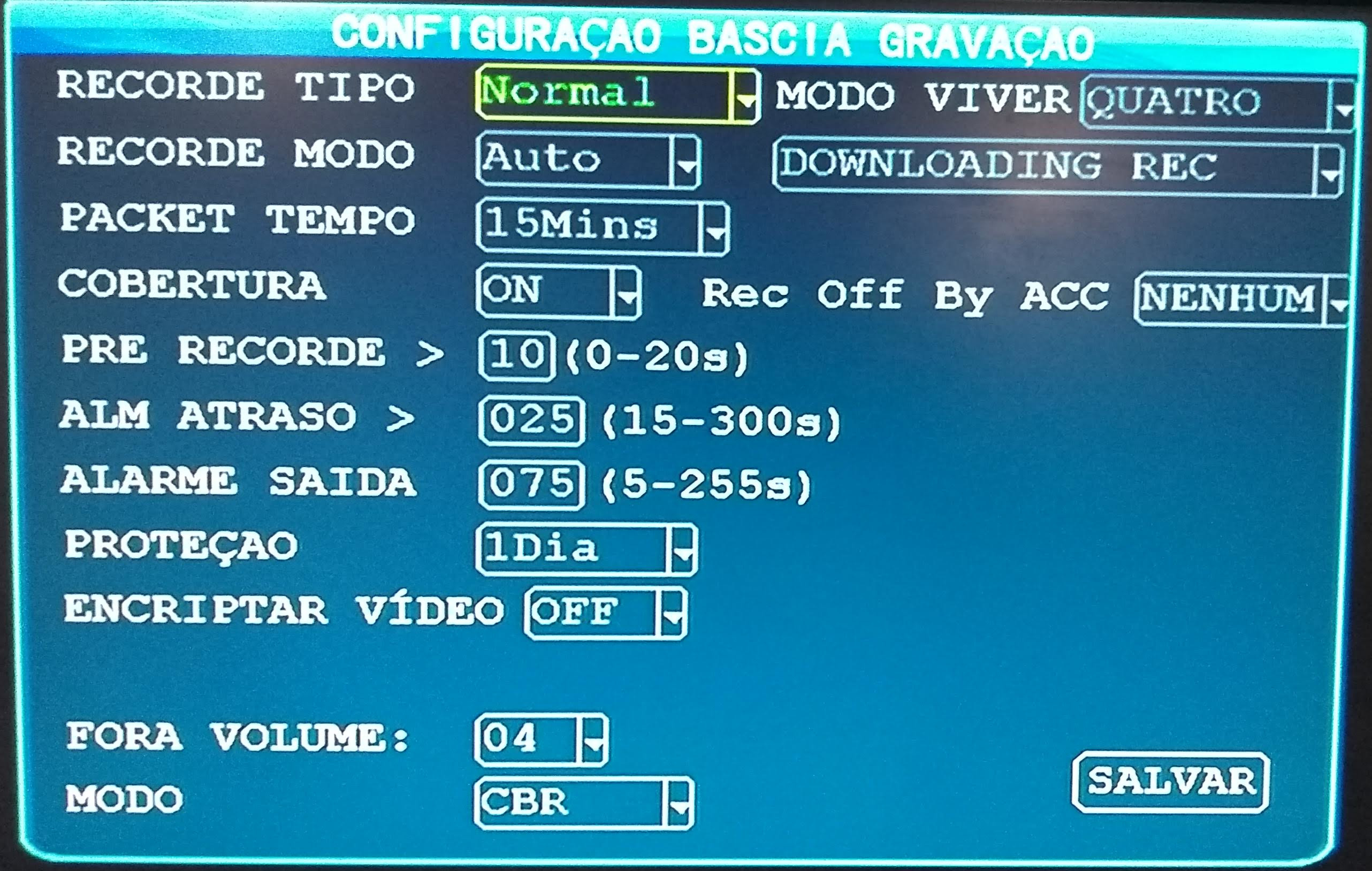 'Gravação'
